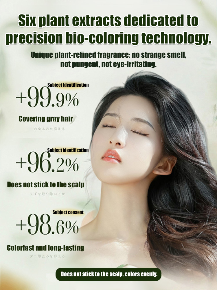 Plant Extract Essential Oil Hair Coloring, Hair Care and Repair Hair Mask Set