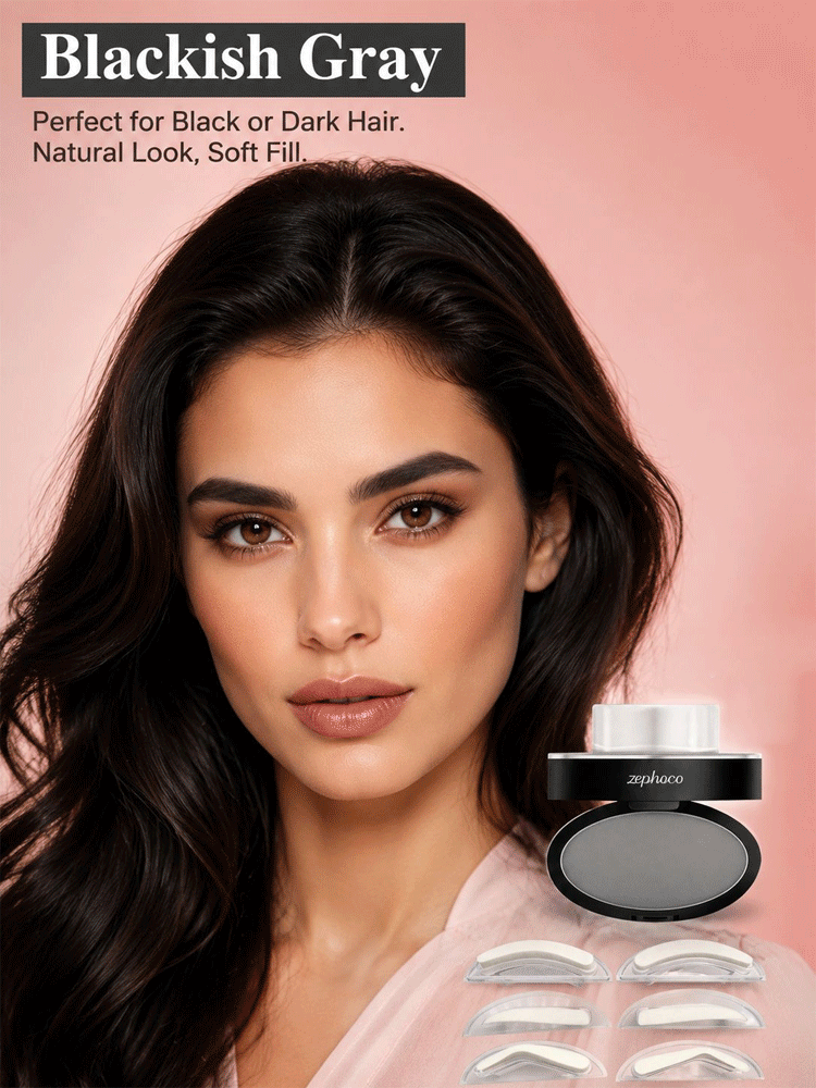 👀 Just one gentle press every morning—say goodbye to eyebrow-drawing hassles! ♪ 😘 Expertly crafted by a specialized brow studio, the wildly popular [3-Second Eyebrow Stamp Powder] has finally arrived! Achieve your ideal brow shape in just one second—eve