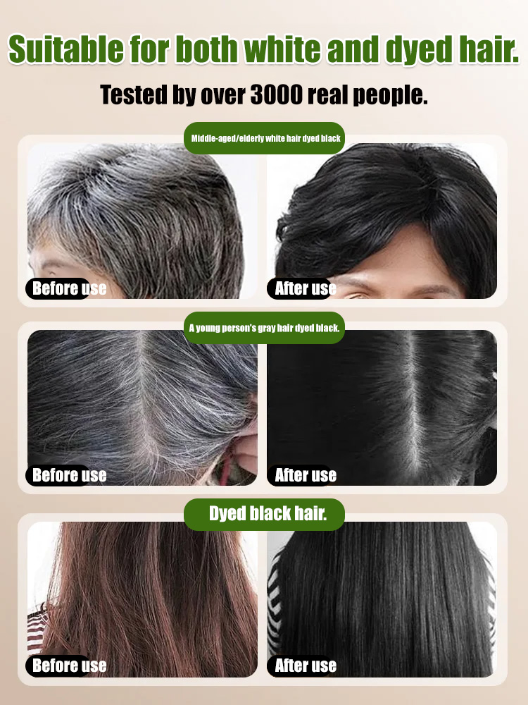 Plant Extract Essential Oil Hair Coloring, Hair Care and Repair Hair Mask Set