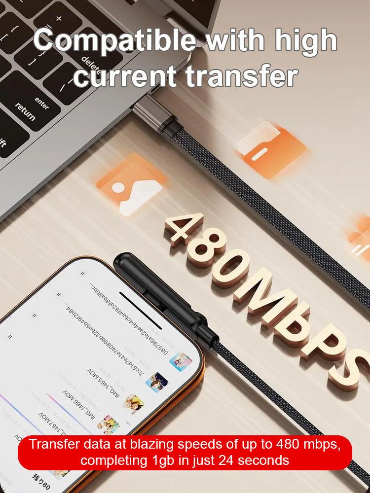 【Stand + Charging Cable】Two-in-One Foldable 240W Fast Charging Cable