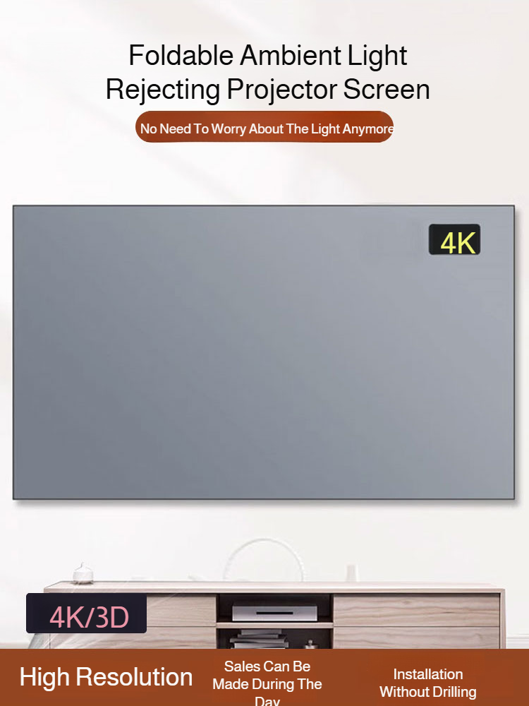 ⚪️Daytime Cinema Anti-Glare Screen, Clear Visibility Even with Lights On✨