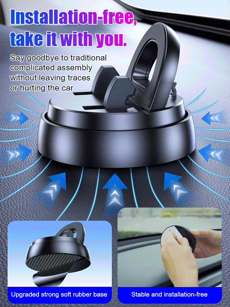 Intelligent suction cup multifunction console with navigation phone holder