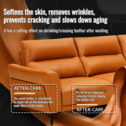 🧥👞 2-in-1 Leather Cleaner and Conditioner: Cleans + conditions in one step, say goodbye to dryness and stiffness! 🔥