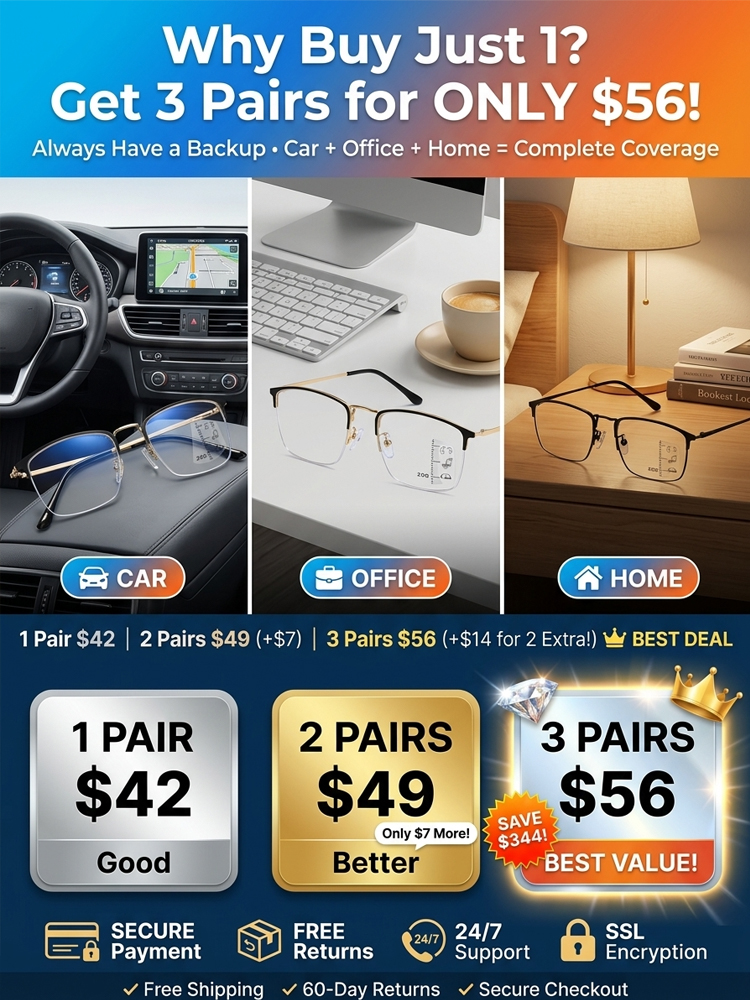 ☕ For the price of your morning coffee, you can own the last pair of glasses you’ll ever need! 👓✨  Masterfully crafted in Sabae, Japan 🇯🇵 (the eyewear capital of the world) and powered by cutting-edge American optical tech 🇺🇸. These Titanium Auto-Foc