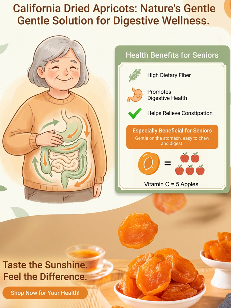 👍 Delicious & Healthy—Slim Down Easily with Every Bite! 🍑 Sugar-Lowering & Lipid-Lowering Dried Apricots, effectively supporting sugar and cholesterol management. 