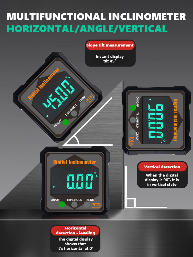 🛠️ Strong Magnetic Digital Display Level & Angle Measuring Instrument📏