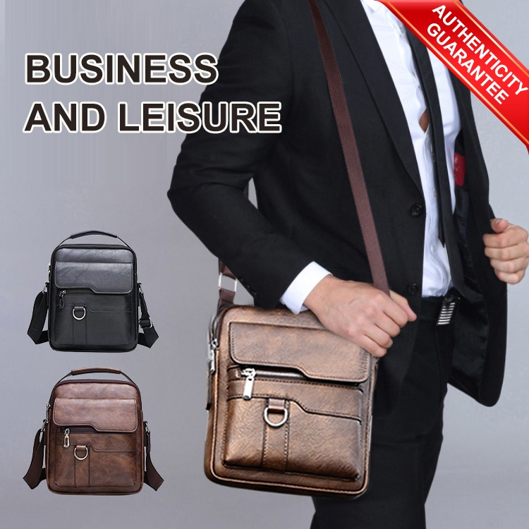 Top layer cowhide shoulder bag