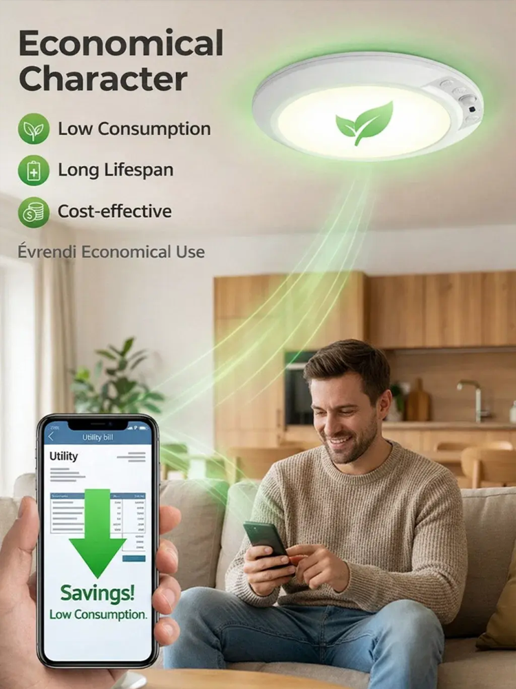 🧲 No cables or drilling required: Thanks to its magnetic attachment, it can be placed anywhere without damaging the wall, so even the elderly can easily install it.