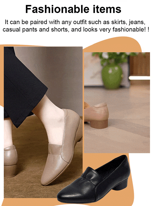 Orthopedic soft-soled leather shoes for women