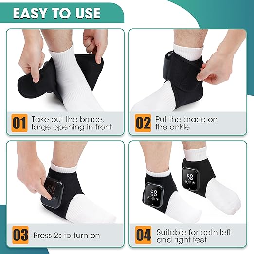 🔥👣 Say Goodbye to Ankle Pain with Our Heated Ankle Massager! 👣🔥