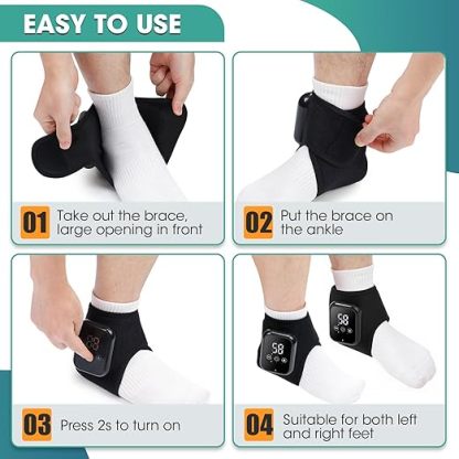 🔥👣 Say Goodbye to Ankle Pain with Our Heated Ankle Massager! 👣🔥