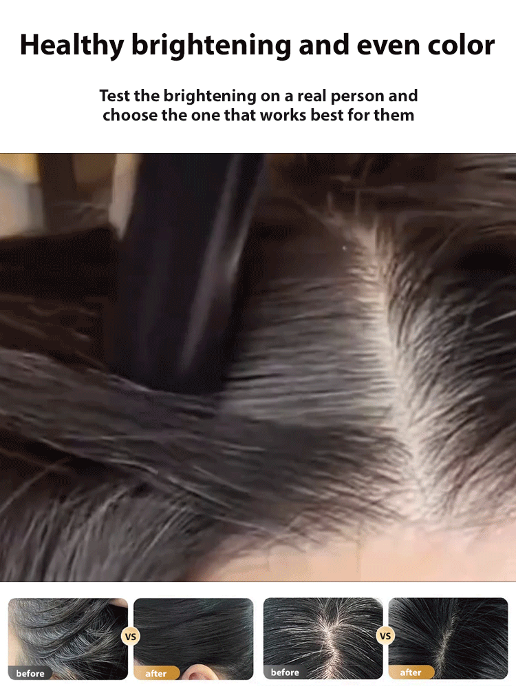  ✨ Simply brush to color, cover white hair wherever you need ✨ Special film-forming technology ensures no fading
