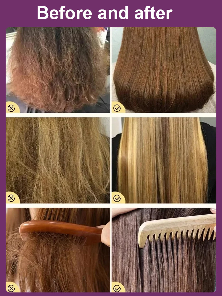 Amazing promotion! Restore smooth, shiny hair! Deep nourishing keratin mask repairs damaged hair, restoring strength and shine!