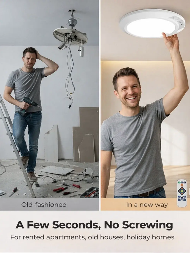 🧲 No cables or drilling required: Thanks to its magnetic attachment, it can be placed anywhere without damaging the wall, so even the elderly can easily install it.