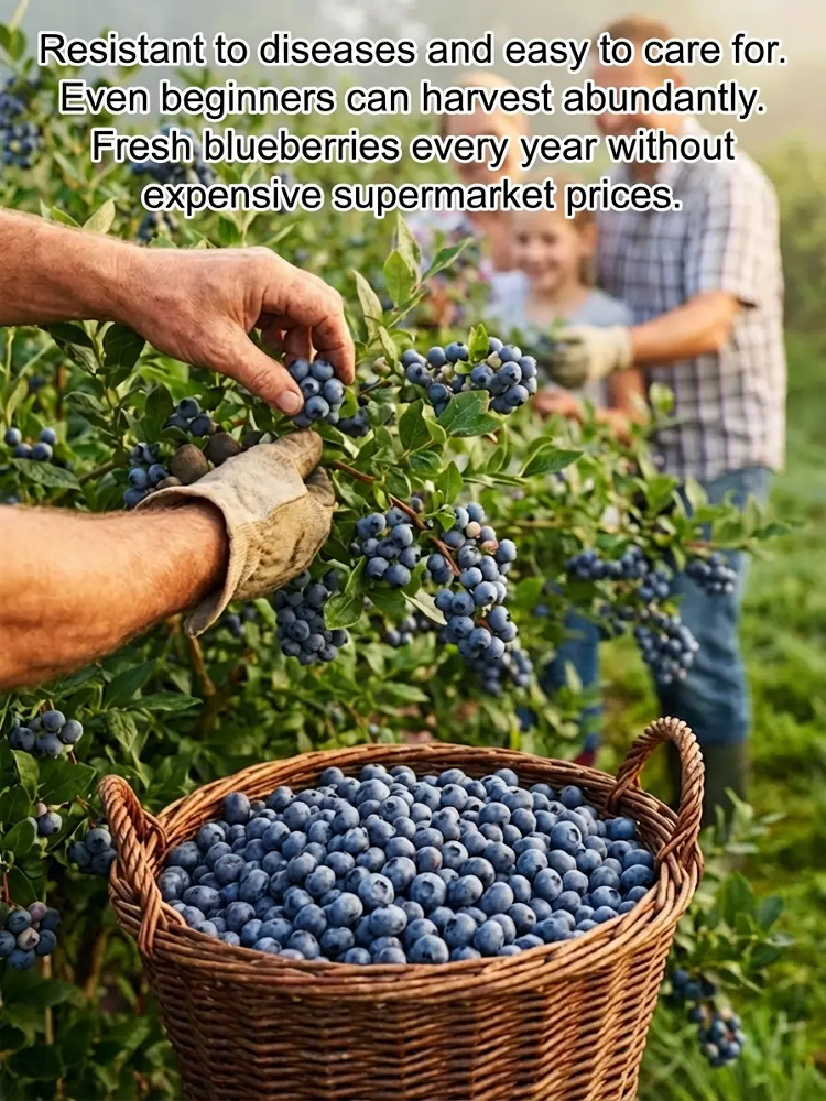 Do you have a balcony or a small garden? 🌱 Then don't miss the large-berry, tall-bush blueberry! 🫐 This special, newly bred variety is winter-hardy down to -15°C, drought-tolerant, and grows beautifully in neutral and even slightly alkaline soil. You ca