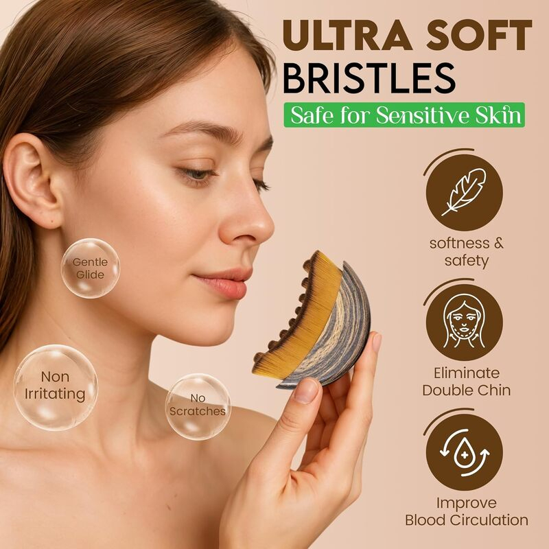 🚨【WARNING】Say Goodbye to $2000 Beauty Treatments! Just 3 minutes a day, and this amazing massage brush can instantly transform a puffy face into a V-shaped face! ✨