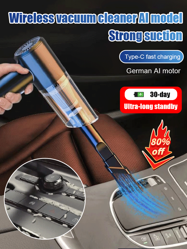 ✅This vacuum cleaner has a one twenty w high-power pure copper motor providing surging power. ✅It has three modes of sucking, ✅blowing and pumping with various styles of nozzles and brush heads. ✅Use it to clean up the car and home.