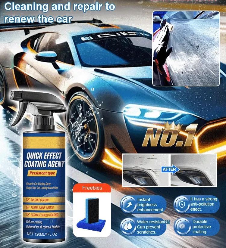 🚗✨ Experience ultimate shine! Our automotive ceramic coating nano-coating agent gives your car a long-lasting, glossy protective layer, making it look brand new! 