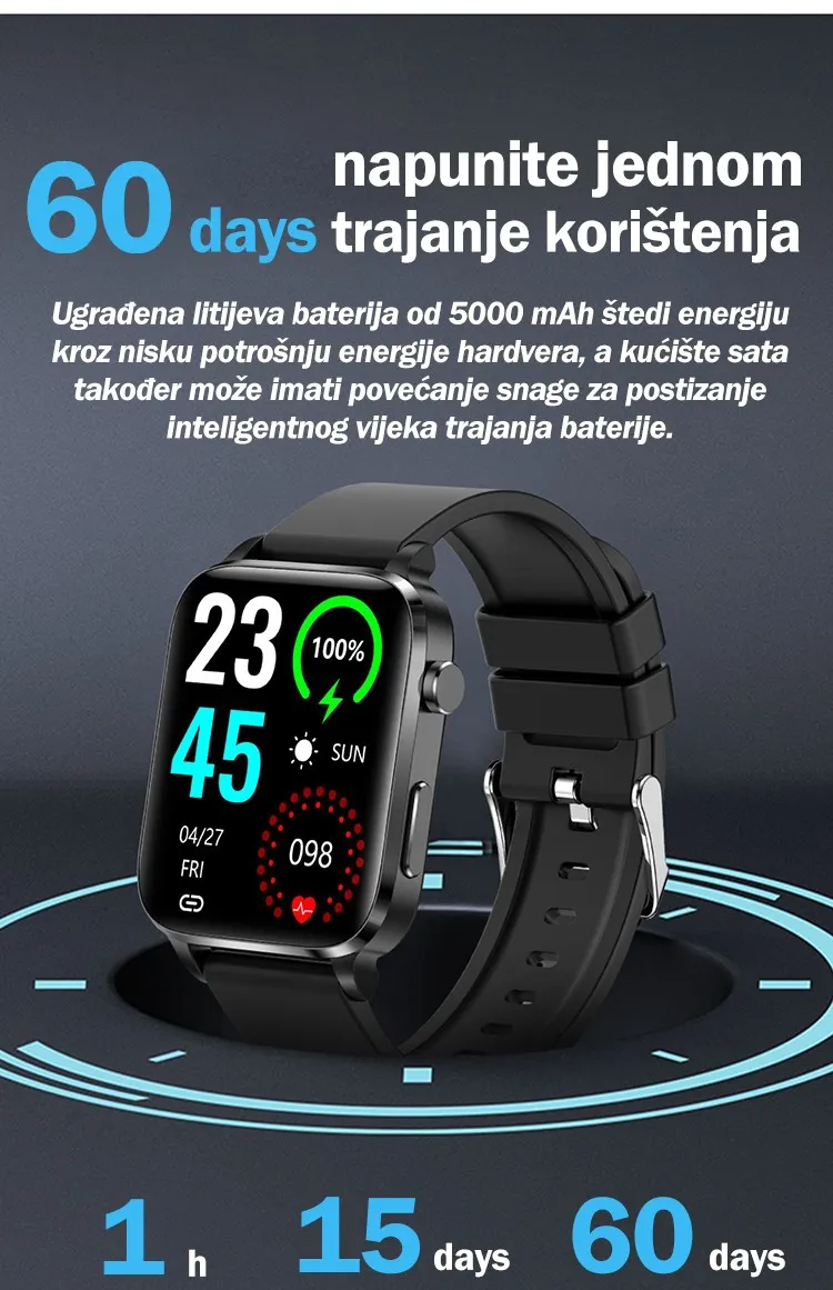💫PHILIPS zdravstveni pametni sat – mjerenje šećera u krvi, krvnog tlaka i otkucaja srca, praćenje kolesterola i mokraćne kiseline 💫