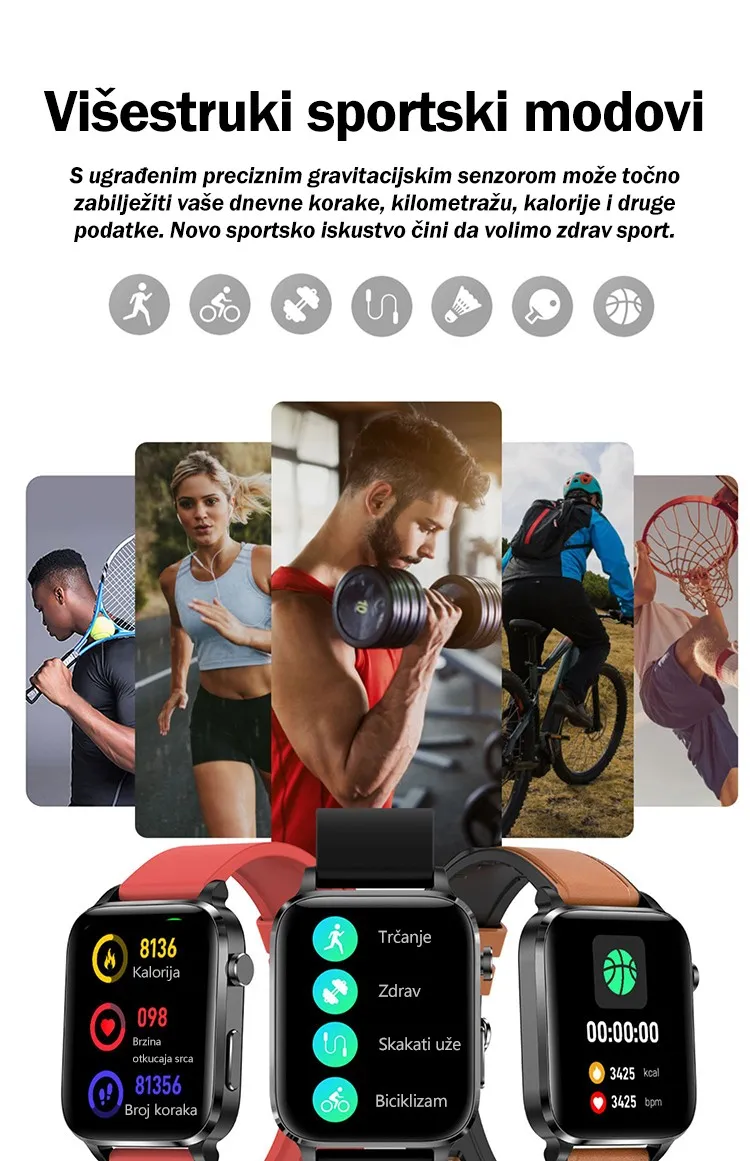 💫PHILIPS zdravstveni pametni sat – mjerenje šećera u krvi, krvnog tlaka i otkucaja srca, praćenje kolesterola i mokraćne kiseline 💫