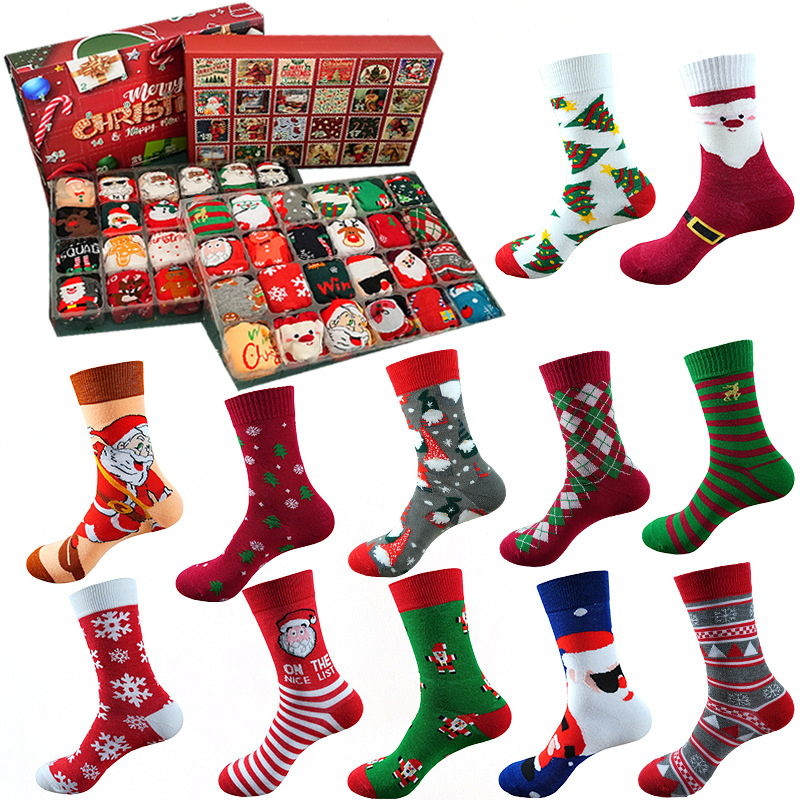 MissMis 24-Day Christmas Socks Advent Calendar