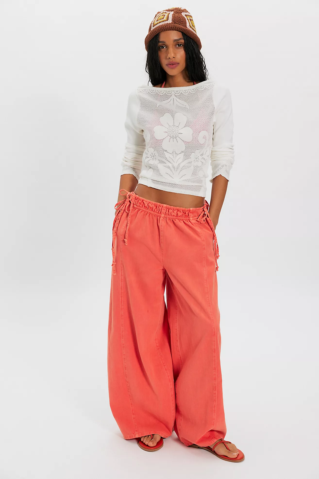 Sun Dazed Cotton-Linen Striped Pants (Buy 2 Free Shipping)