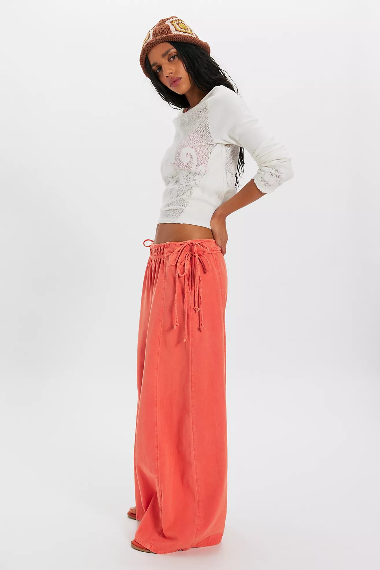 Sun Dazed Cotton-Linen Striped Pants (Buy 2 Free Shipping)