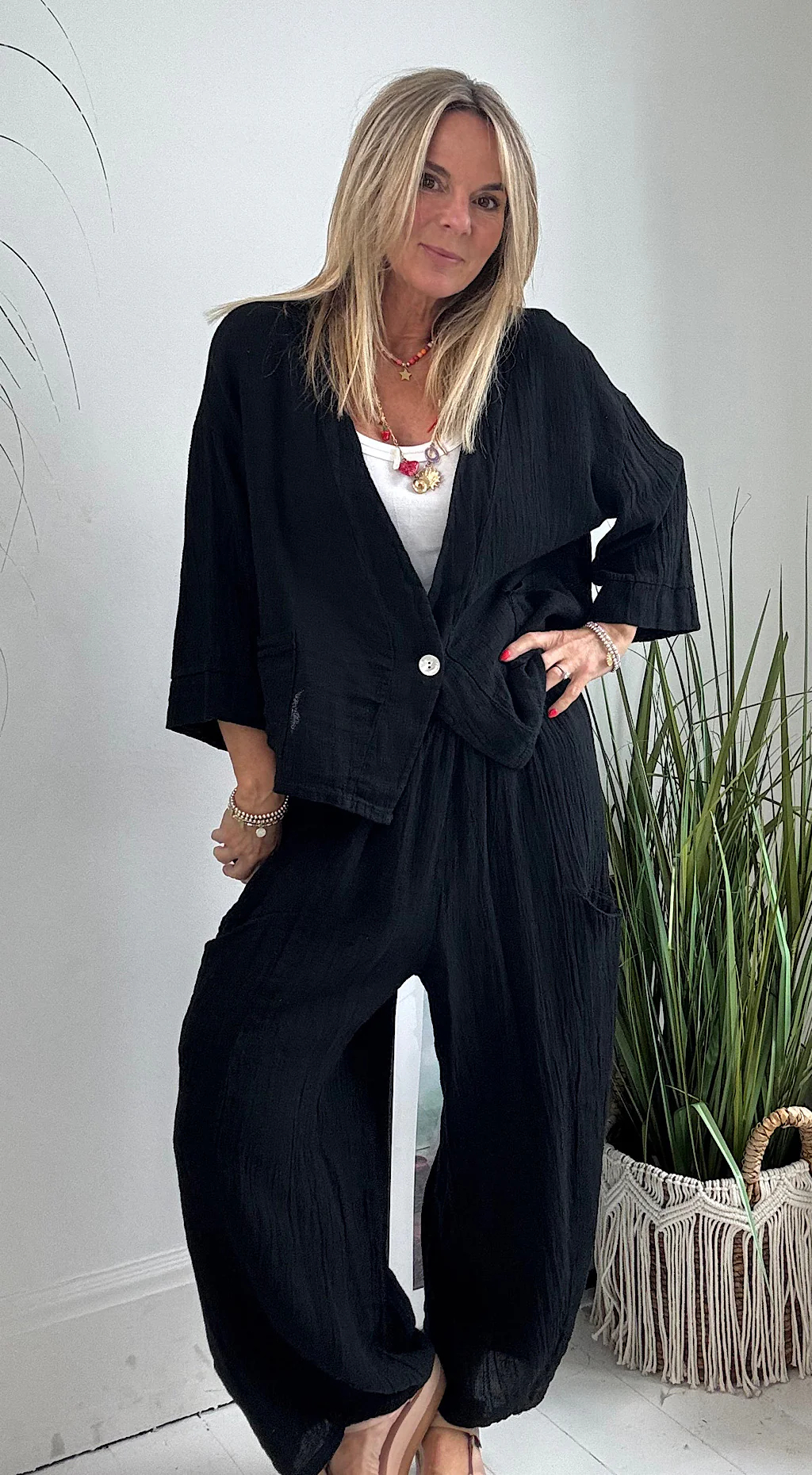 Last day 50%OFF🔥2025 New Arrivals Women's Summer Daily Casual Breathable Linen Suit