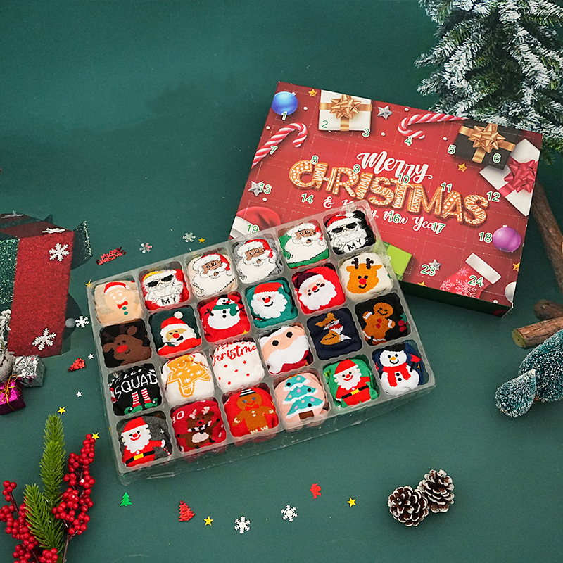 MissMis 24-Day Christmas Socks Advent Calendar