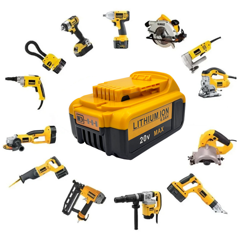 6000mAh Replacement for Dewalt 20V Battery Lithium-ion MAX DCB200 DCD/DCF/DCG/DCS Series (Free Shipping)
