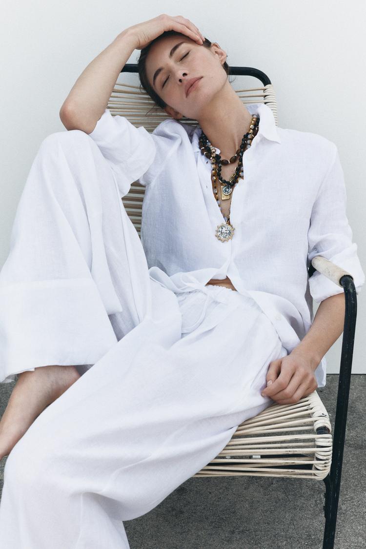 100% LINEN PALAZZO SET