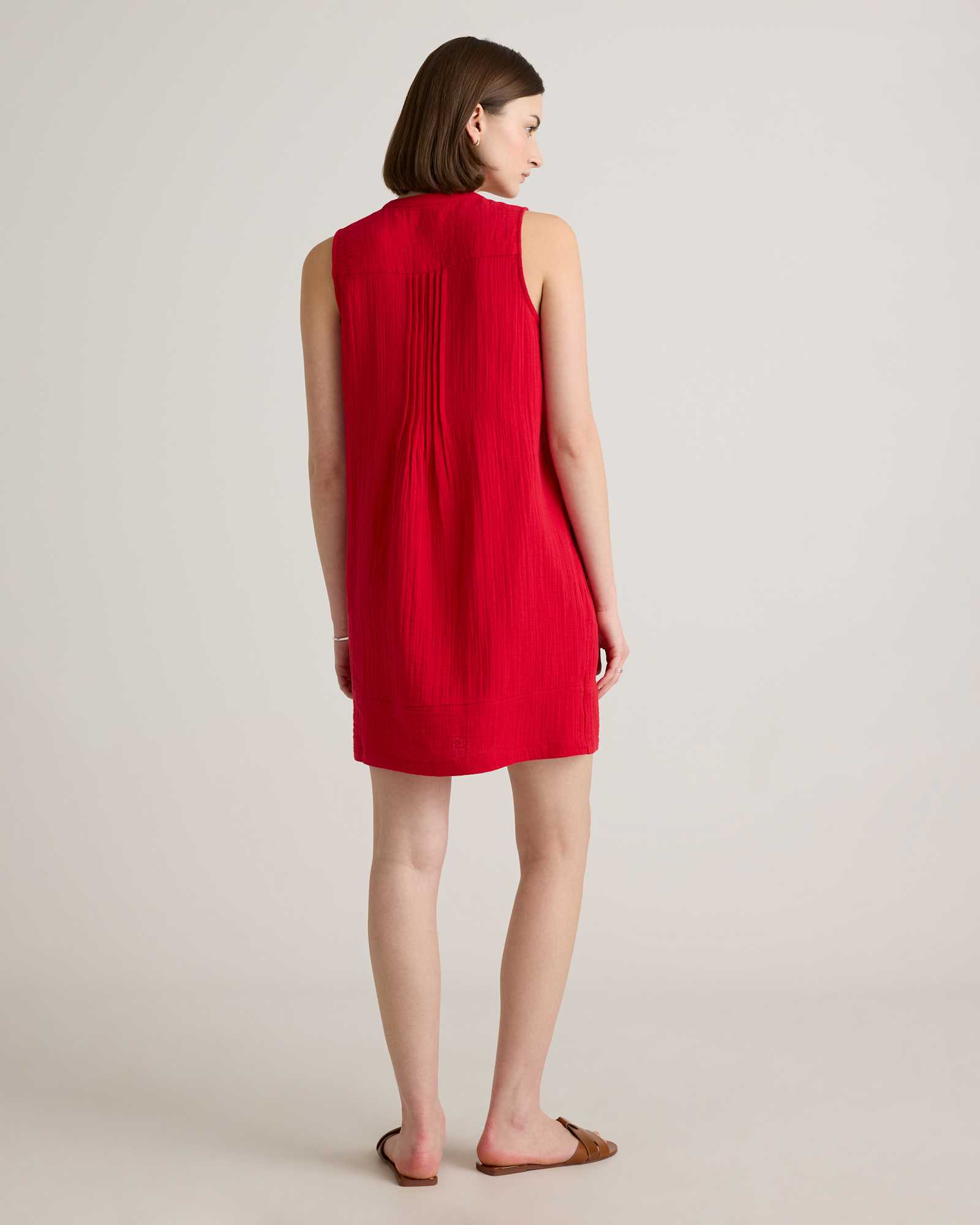 Gauze Sleeveless Swing Dress (Buy 2 Free Shipping)