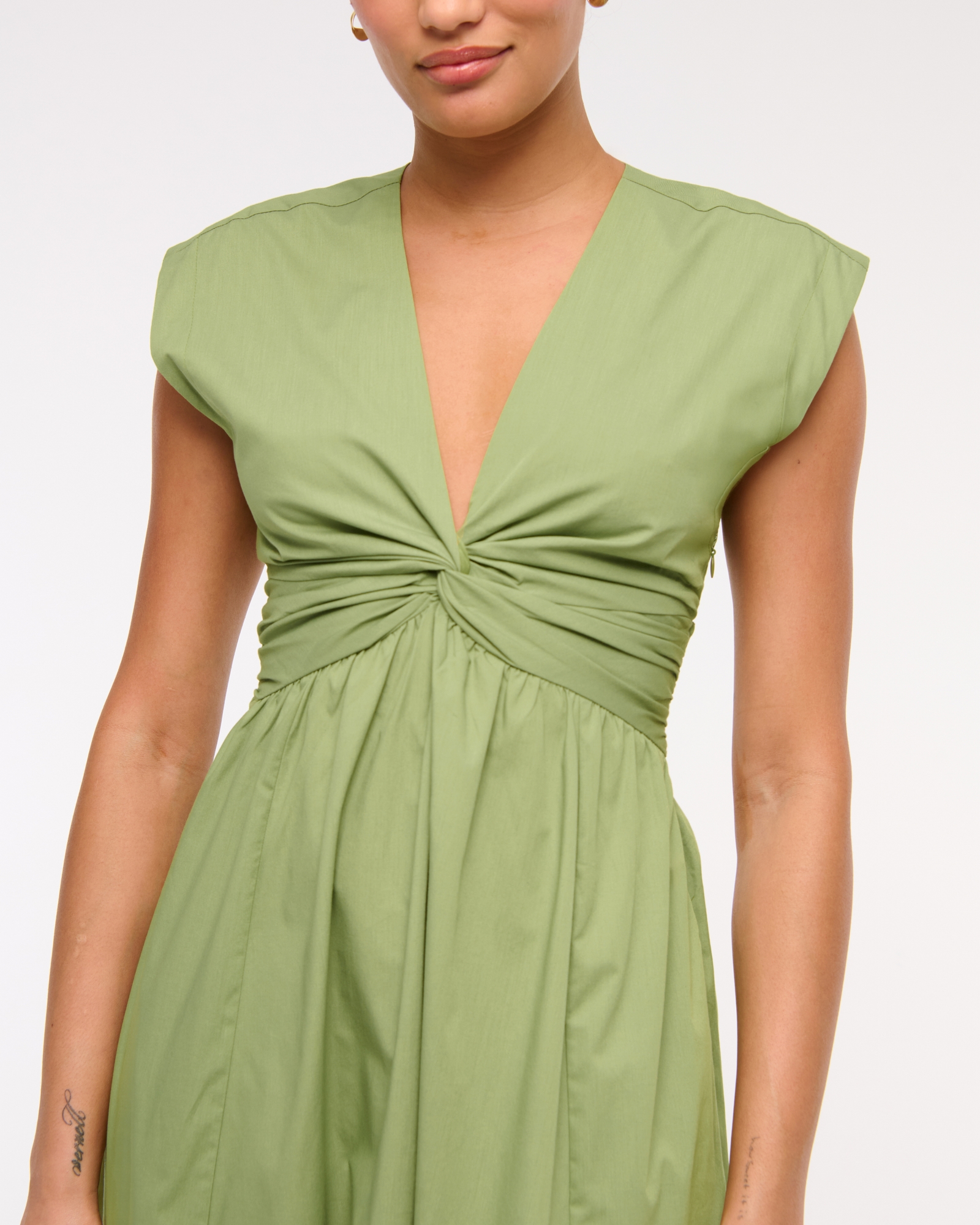 Twist-Front Maxi Dress (Buy 2 Free Shipping)