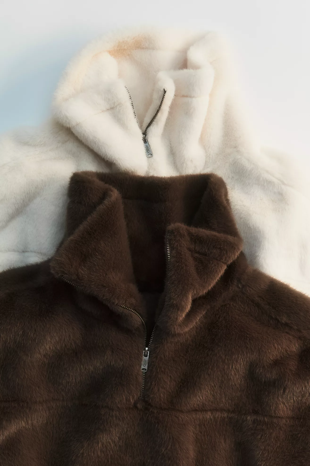 Alpine Faux Fur Half Zip Pullover (Buy 2 Free Shipping)