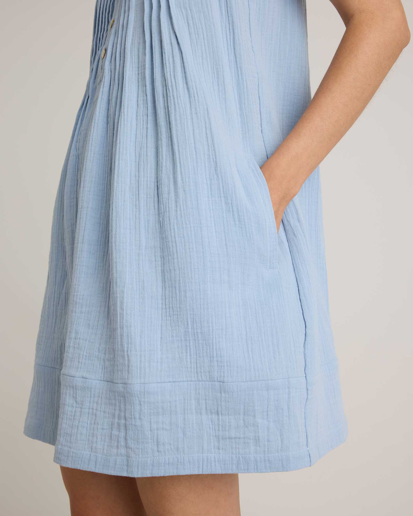 Gauze Sleeveless Swing Dress (Buy 2 Free Shipping)