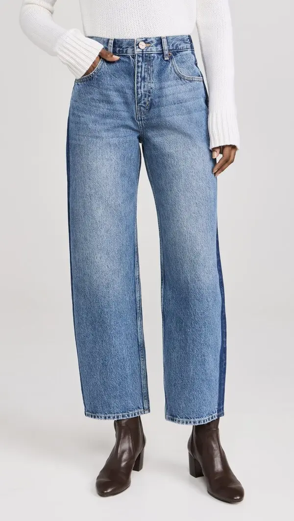 High Rise Wide Leg Cropped Jeans (Buy 2 Free Shipping)