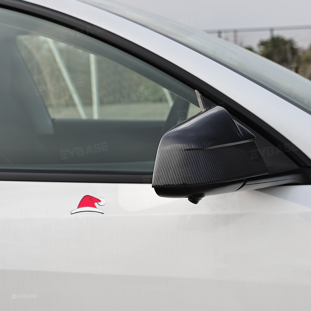 🎁3D Xmas Emblem Stickers for Tesla