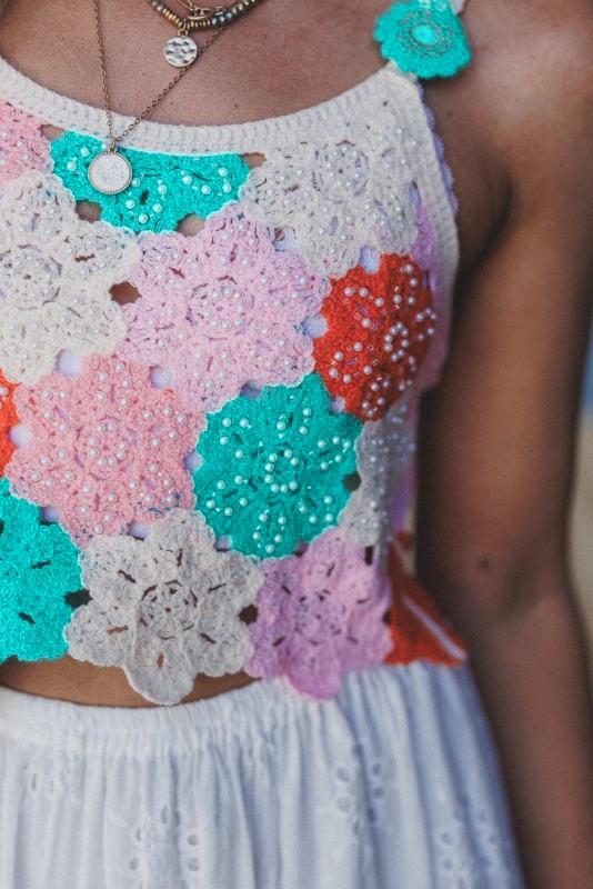 Daisy  Crochet Top