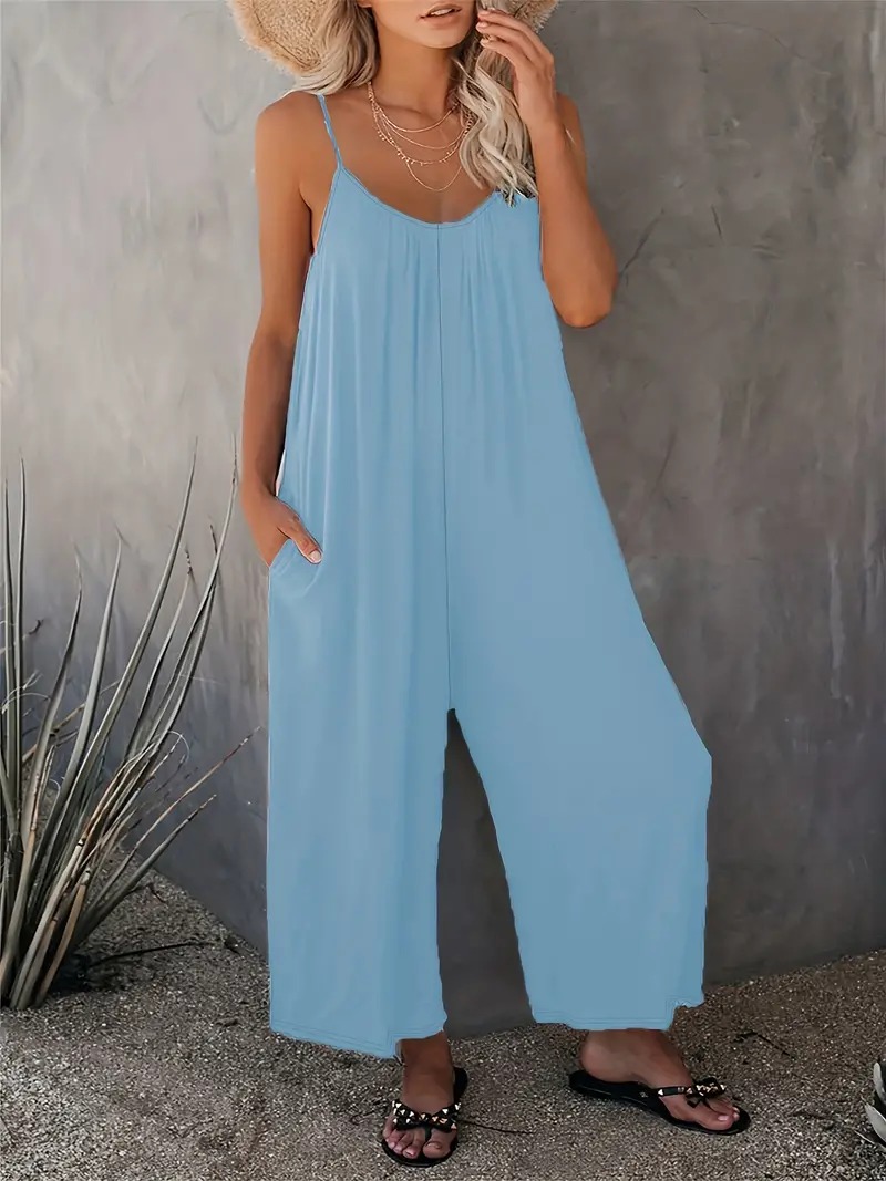 Boho Spaghetti Ruched Jumpsuit, Casual Sleeveless Long Length Wide Leg Jumpsuit, Women's Clothing 55,169 reviews 4.6 All reviews are from verified purchases Item reviews (10,683) Provider reviews (55,169) Top 1% rated in Women's Jumpsuits Small 2 % True