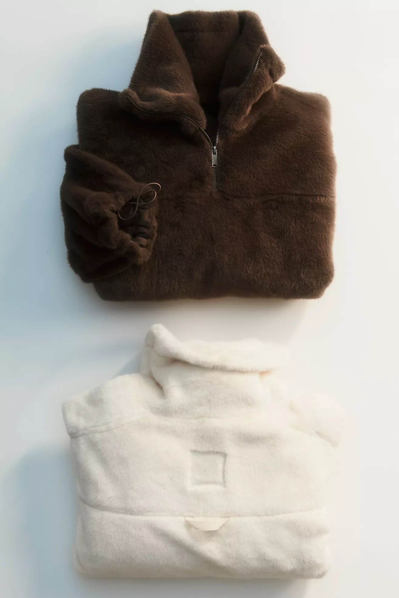 Alpine Faux Fur Half Zip Pullover (Buy 2 Free Shipping)