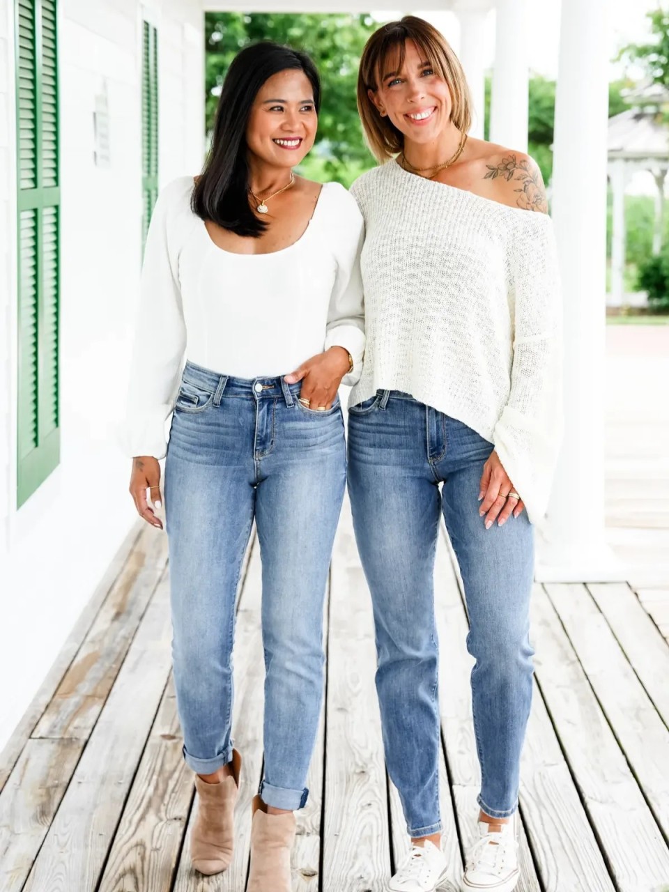 Tummy Control Cuffed Slim Fit Jeans (Buy 2 Free Shipping)