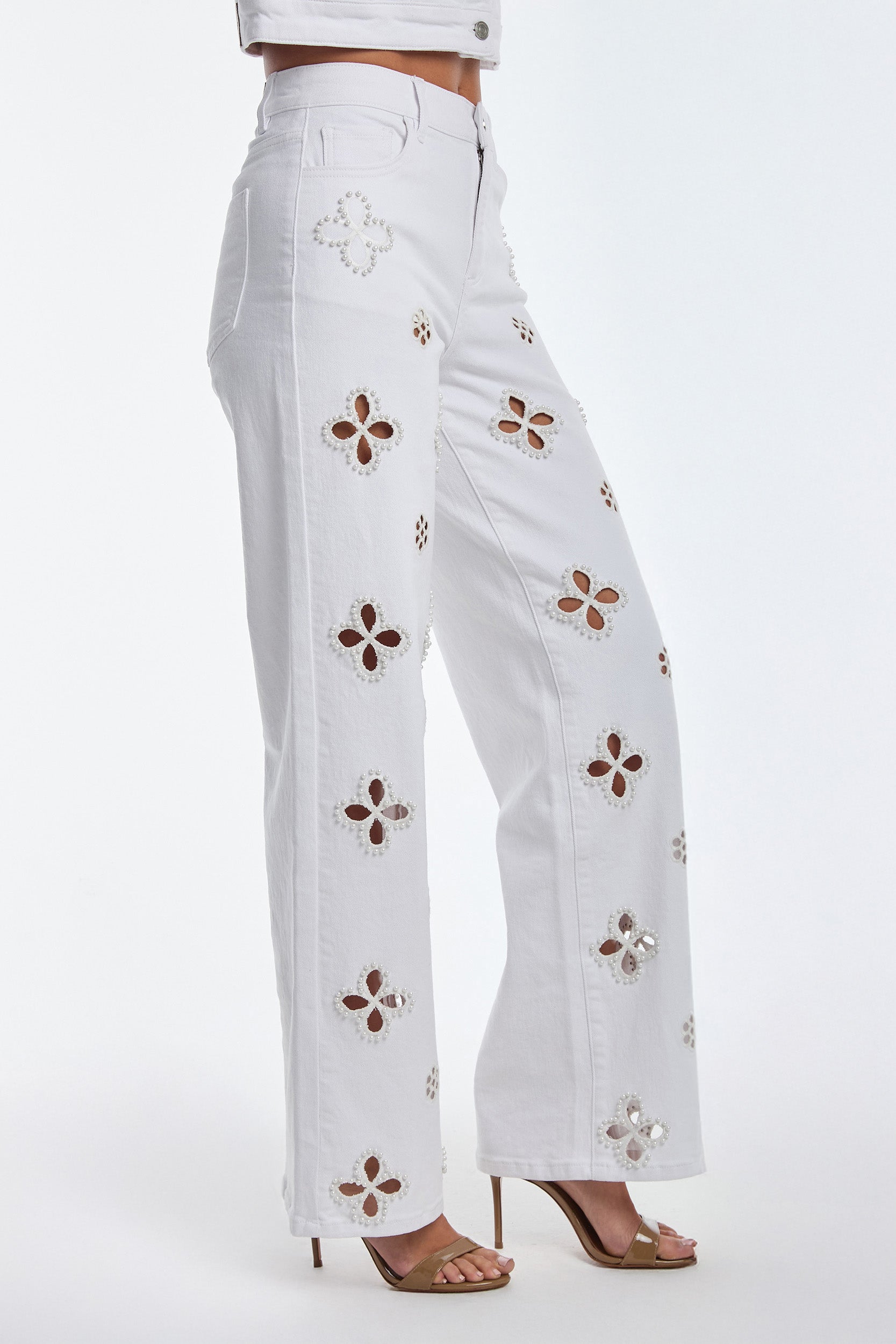 Kaia Pearl High Rise Jean(Buy 2 Free Shipping)