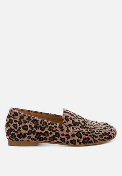 MissMis - Leopard Print Flat Loafers