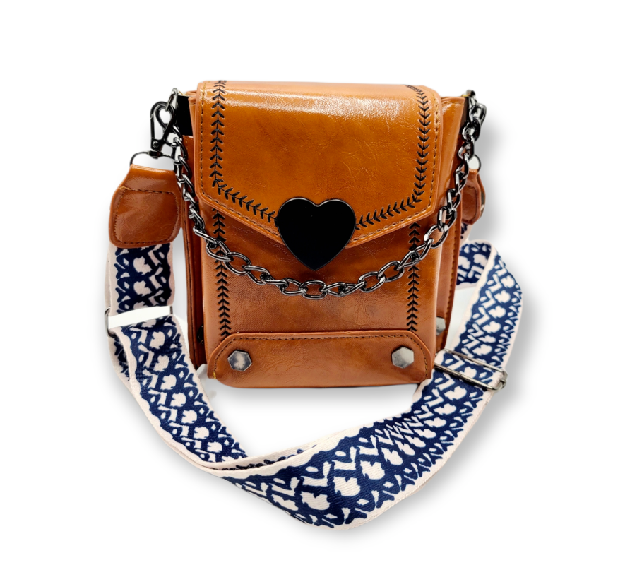 🔥49%OFF - Vintage Heart Studded Crossbody Bag