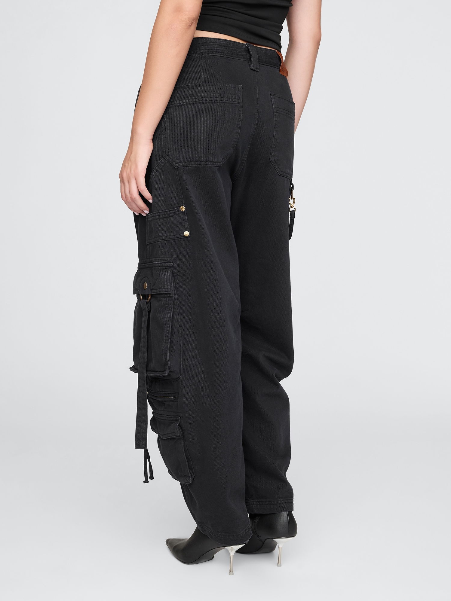 Relaxed Cargo Chain Straps Barrel Pants(Buy 2 Free Shipping)