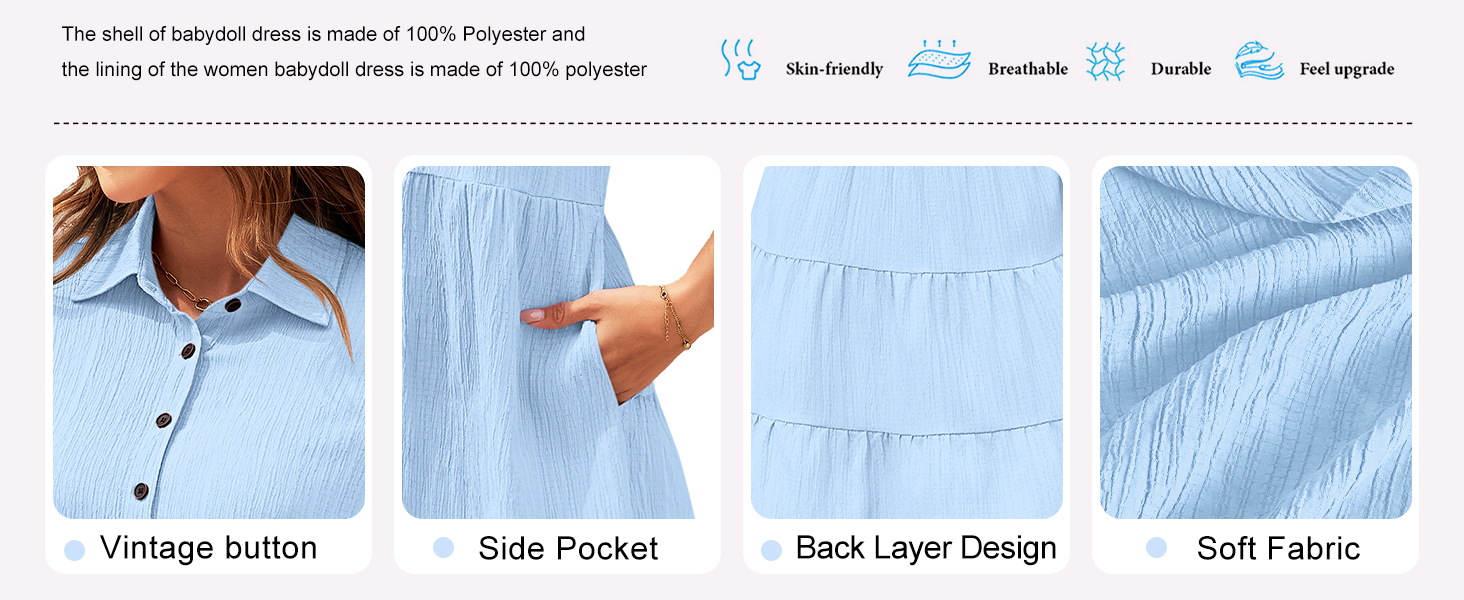  Button Down Dresses with Pockets