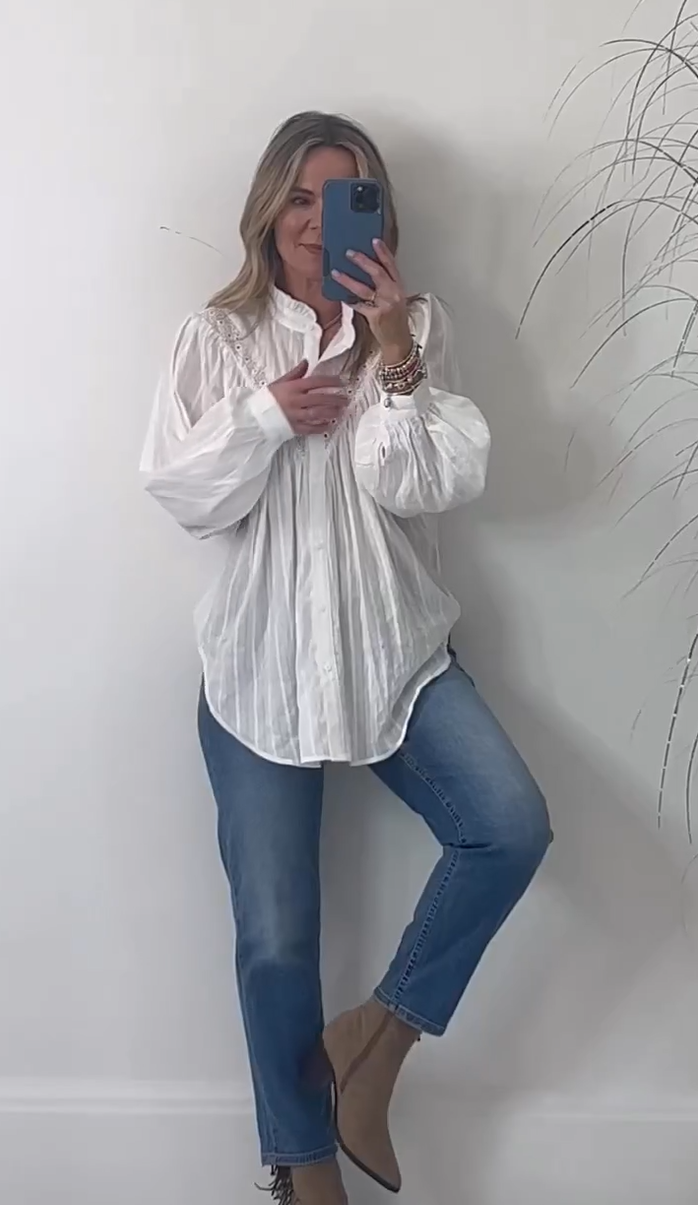 2025 New Elegant Puff Sleeve Shirt