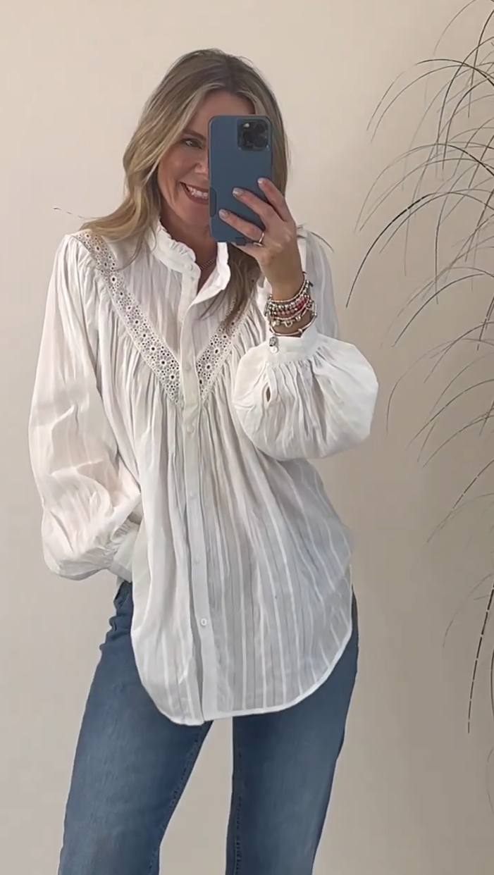 2025 New Elegant Puff Sleeve Shirt