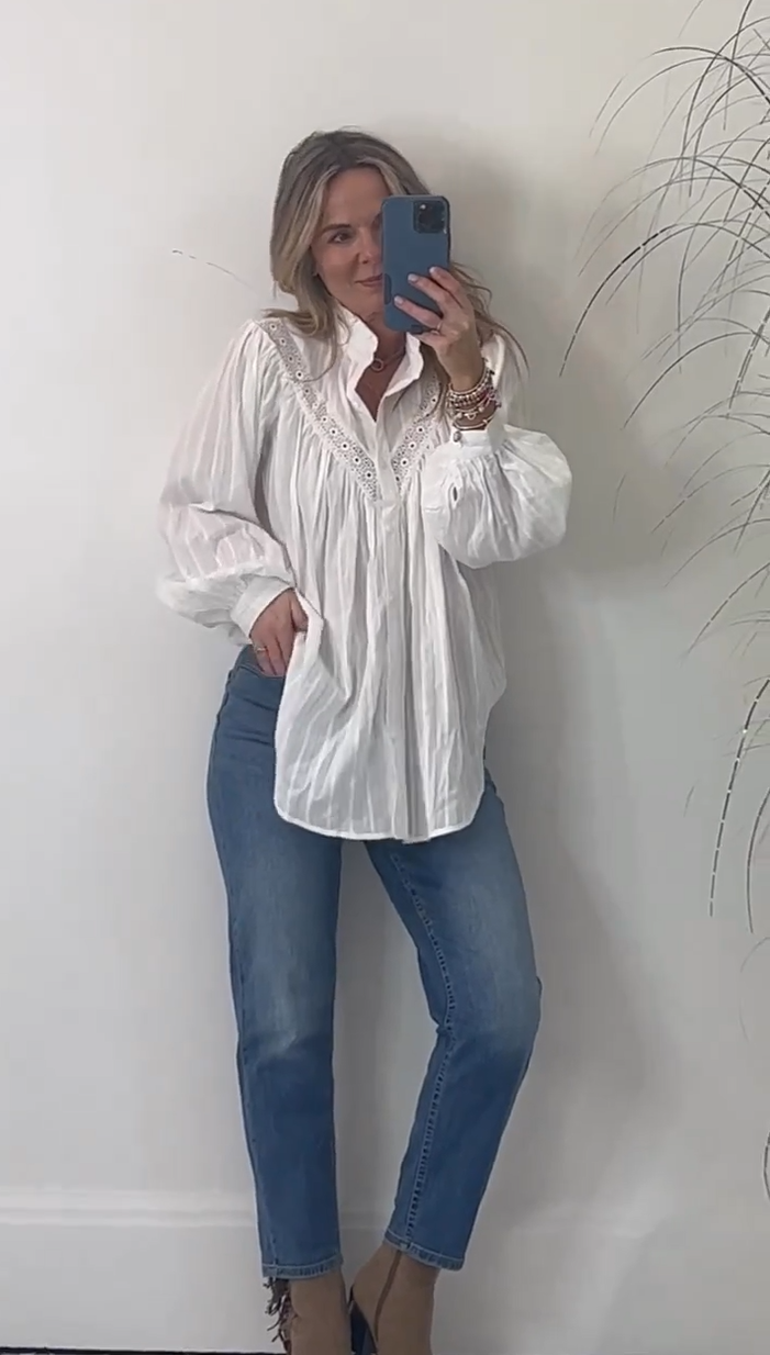 2025 New Elegant Puff Sleeve Shirt