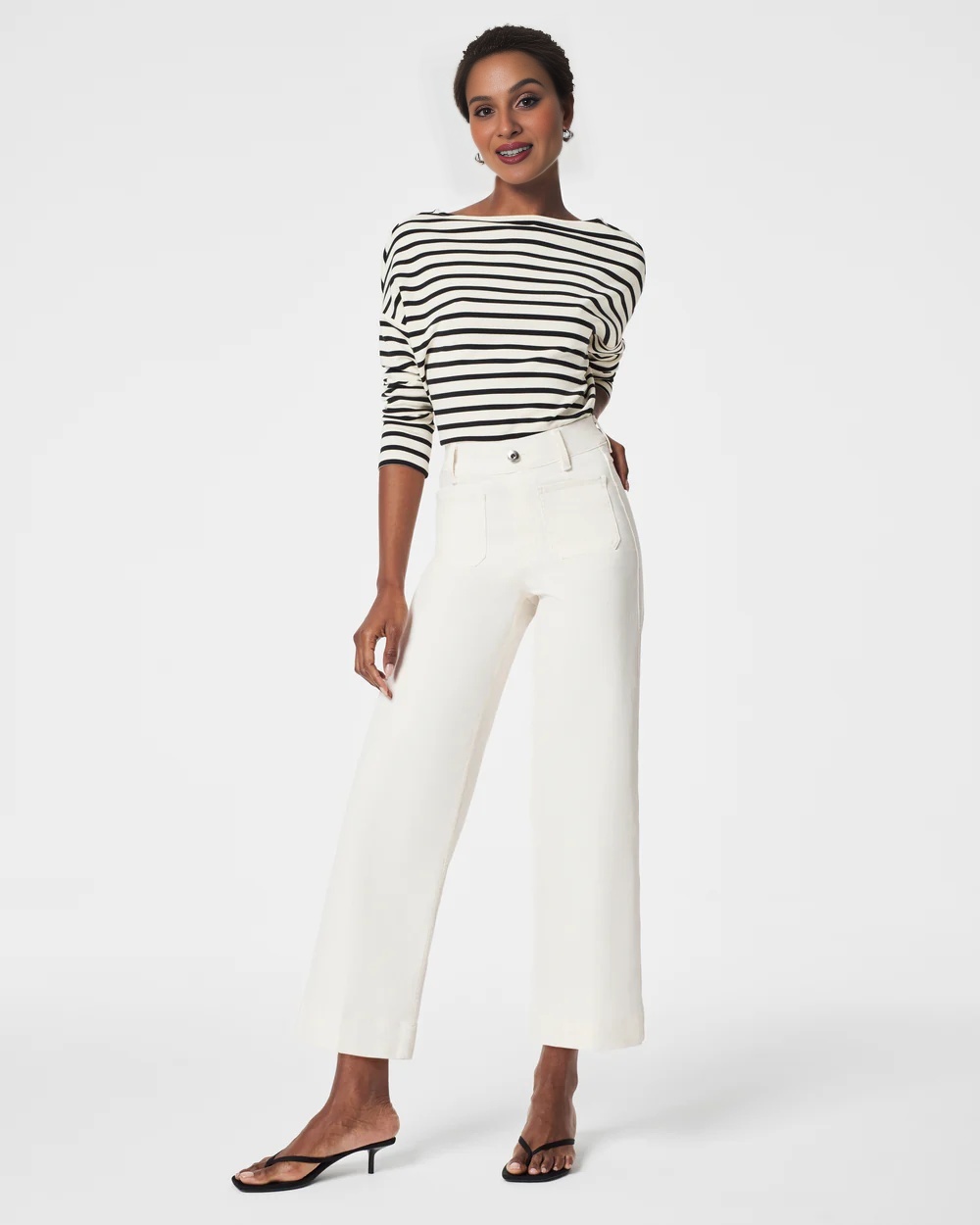 Tummy Control Cropped Wide-Leg Jeans(BUY 2 FREE SHIPPING)